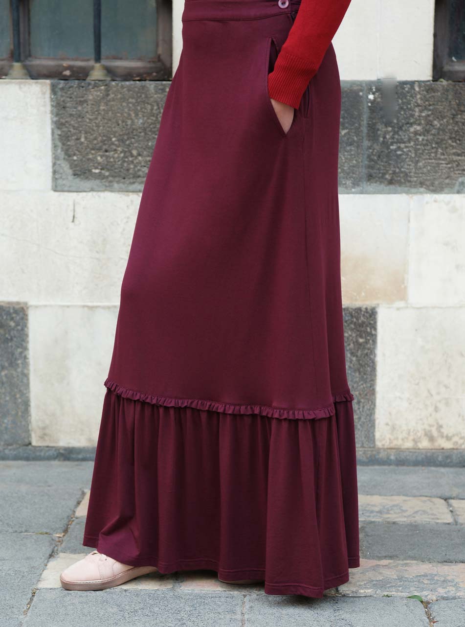 【WONDER WONDER】Mutin Jersey Maxi Banding Long Skirt Mutin Jersey Maxi Long Skirt - WONDER WONDER | 60% - Asian