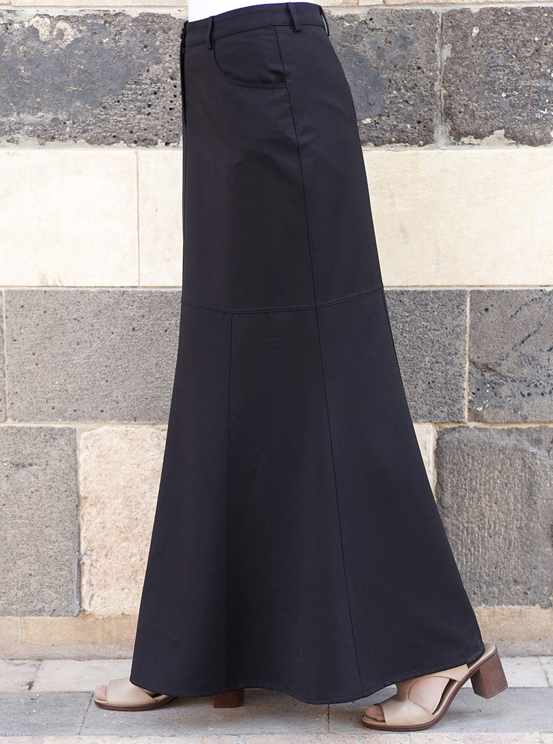 Pouch Pocket Paneled Skirt