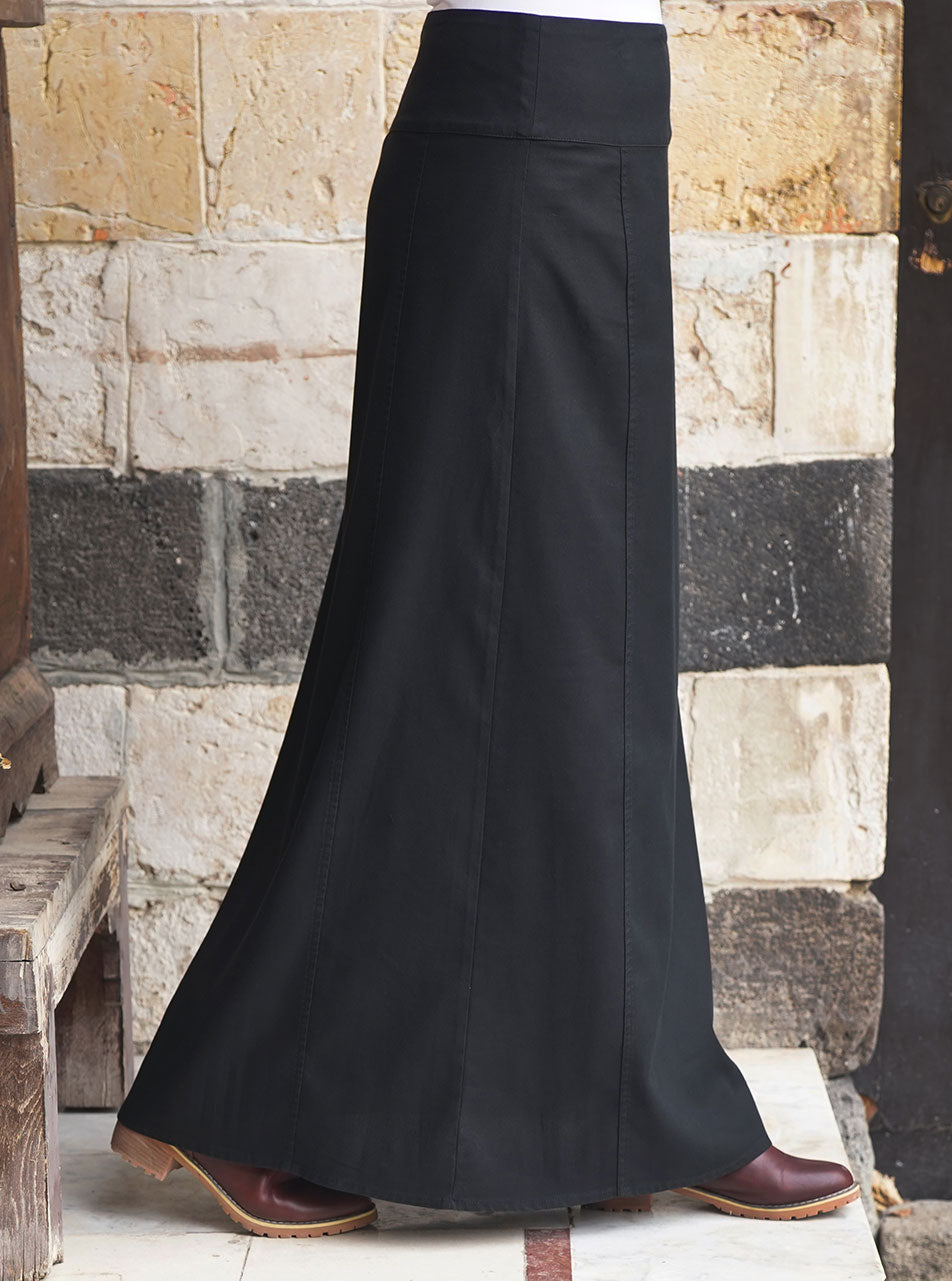 Wide Waistband A-Line Skirt - Maxi Skirts - Women | Shukr Clothing