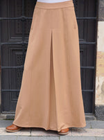 [GENERAL IDEA]25SS★Inverted Pleated Long Skirt Inverted Front and Back Pleat Skirt - Maxi Skirts - Women