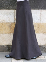 Linen Angular Paneled Skirt