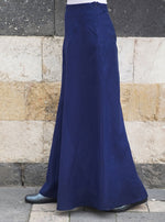 Linen Angular Paneled Skirt