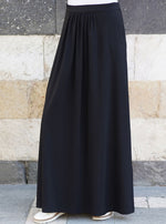 Ruched Front Jersey Maxi Skirt