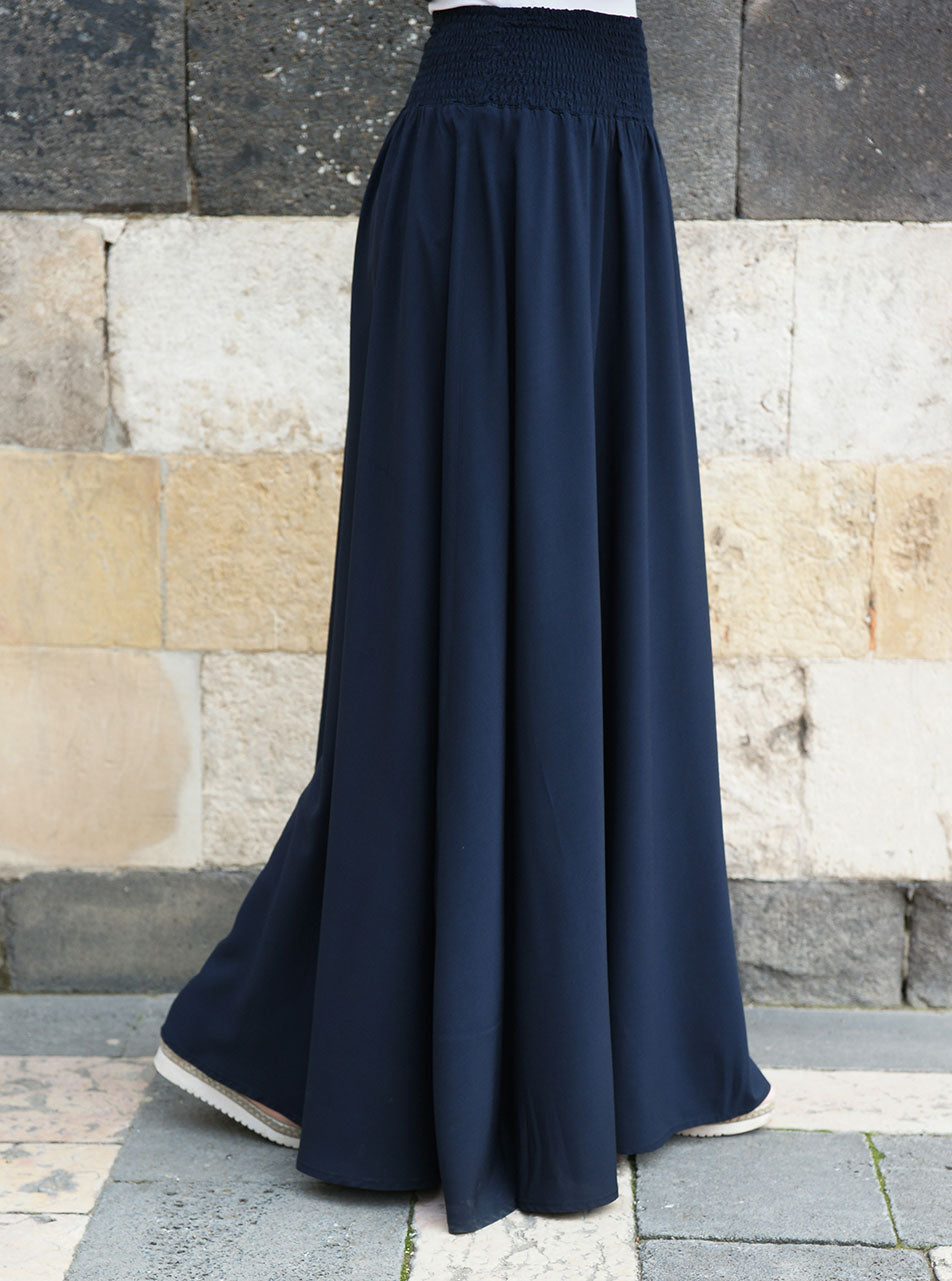 スカート MURRAL Limestone tucked long skirt MURRAL Limestone tucked long skirt