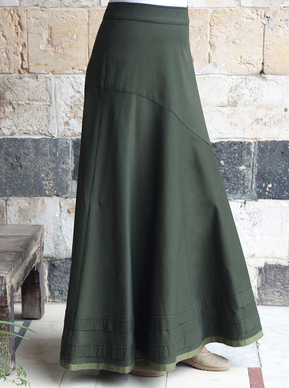 Asymmetrical Flared Skirt - Maxi Skirts - Women | Shukr Clothing